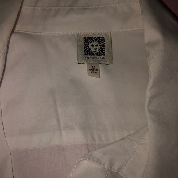 White Anne Klein button up blouse - Picture 2 of 3